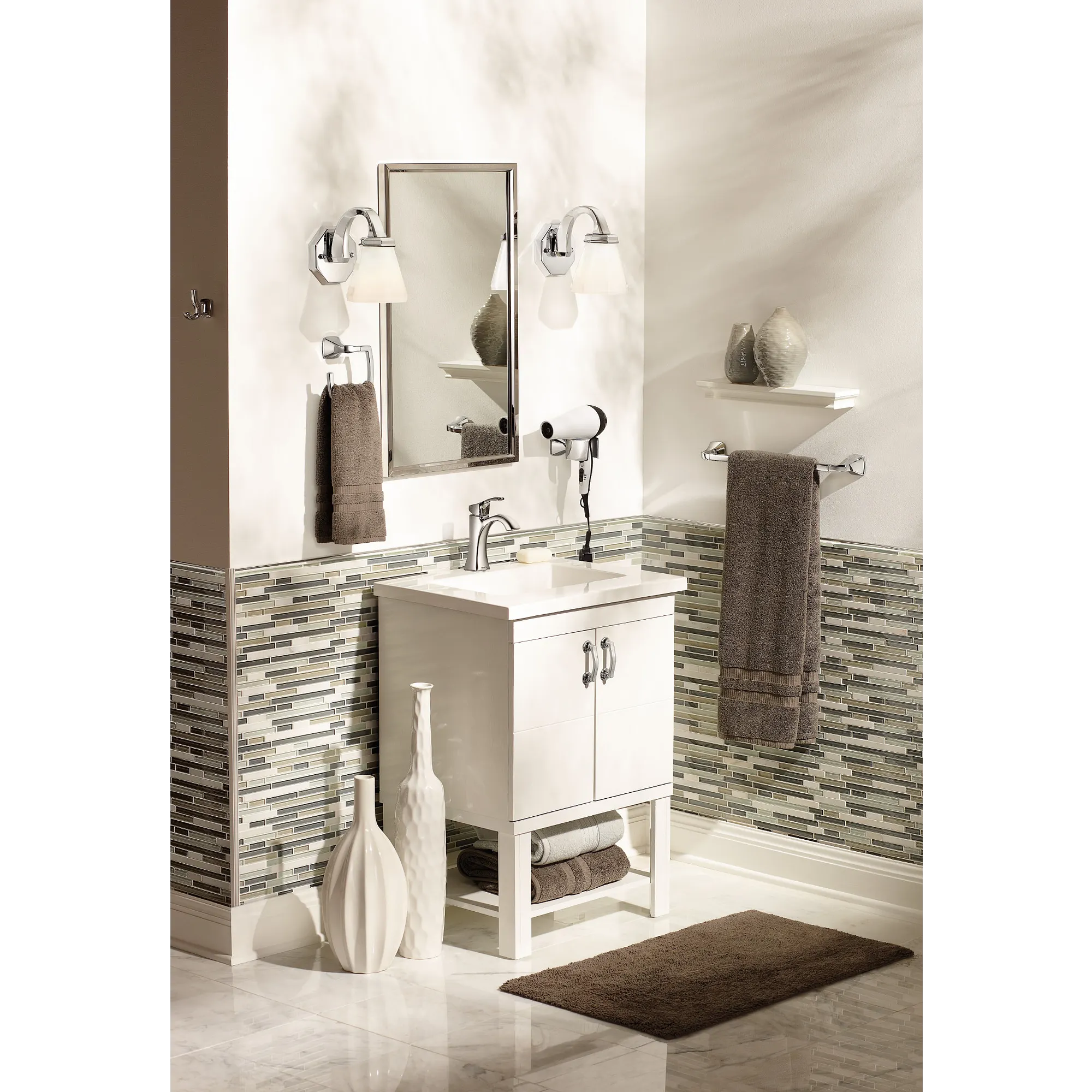 Voss Chrome Hair Dryer Holder - Image 5