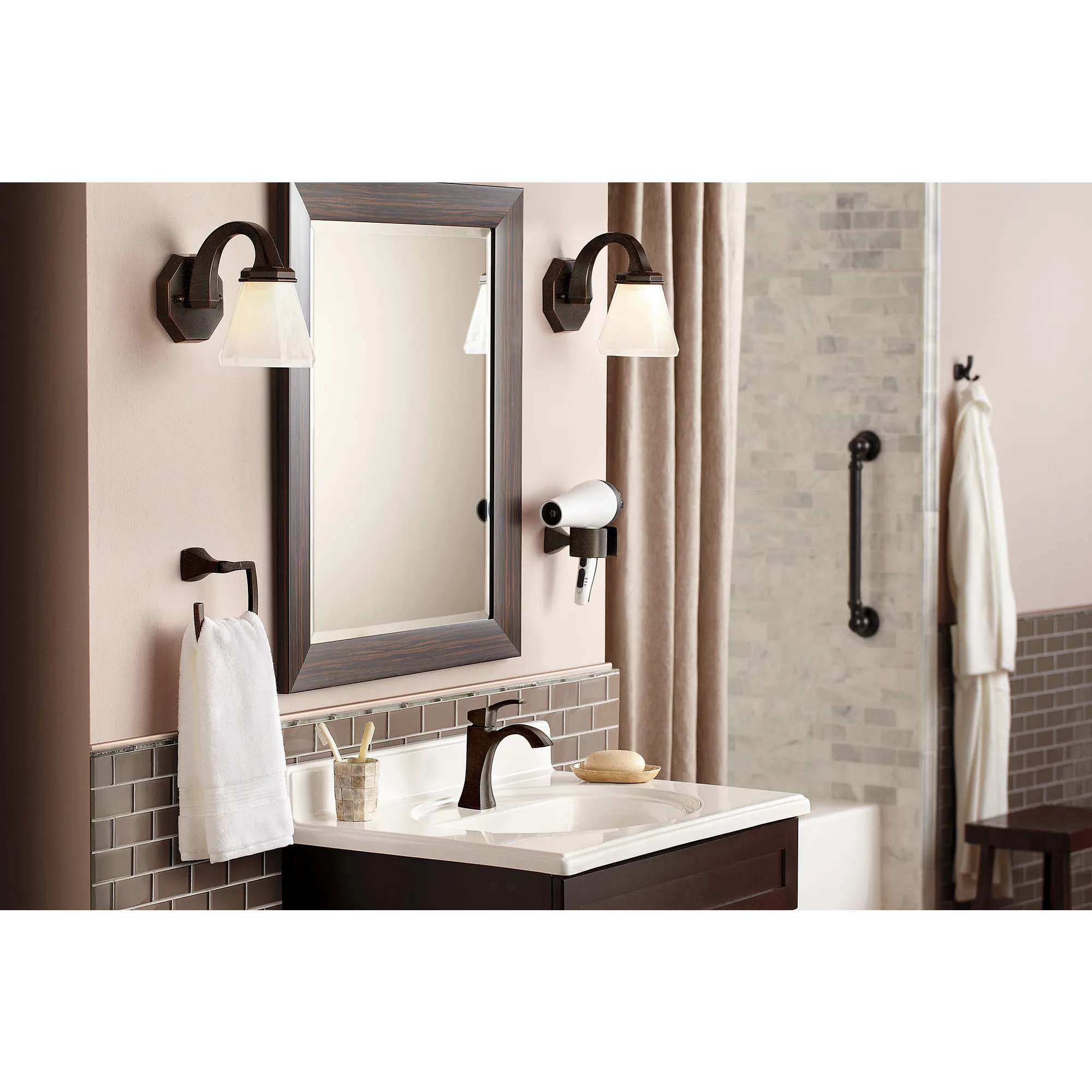 Voss Chrome Hair Dryer Holder - Image 4